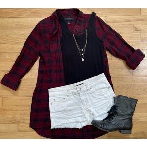 Plaid Shirt Dress